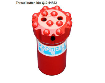 China Q12-64mm  R32  Thread Button Bits with good quality supplier